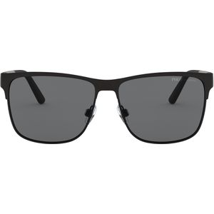 Polo Ralph Lauren PH3128 939781 matzwart op glanzend zwartgrijs gepolariseerde zonnebril