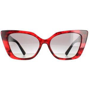 Valentino Cat Eye Dames Rood Havana Gray Gradiënt VA4073 | Sunglasses