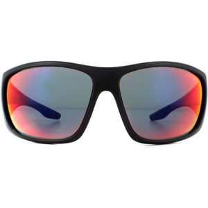 Prada sport zonnebril PS04VS 1BO9Q1 Black Dark Drey Blue Red Mirror | Sunglasses