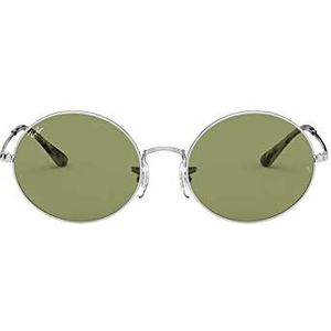 Ray-Ban Uniseks zonnebril Oval RB1970, grijs (zilver/lichtgroen klassiek), 54, 91974e