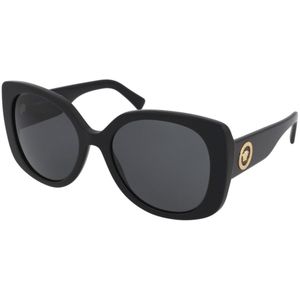 Versace 0VE 4387 Gb1/87 56 - rechthoek zonnebrillen, vrouwen, zwart