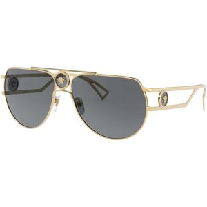 Versace Aviator Zonnebril Ve2225 100287 , Yellow , unisex , Maat: 60 MM