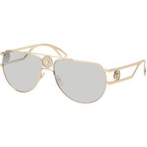 Versace 0VE 2225 12526G 60 - piloot zonnebrillen, mannen, goud, spiegelend