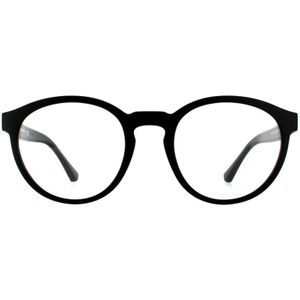 Emporio Armani Round Mens Matte Black Clear met zonnebril in de zon Clip-ons | Sunglasses