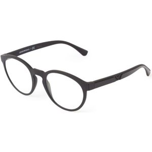 Emporio Armani zonnebril EA4152 58011W MATTE BLACK Clear met Sun Clip-ons