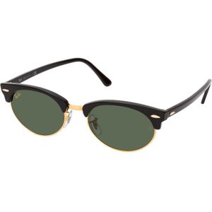 Ray-Ban Unisex zonnebril volwassenen Club Master Oval RB 3946, 130331, Eén maat