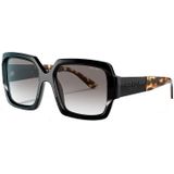 Prada Stijlvolle zonnebril voor vrouwen , Black , Dames , Maat: 54 MM