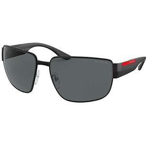 Prada sport zonnebril PS56VS 1BO02G mat zwart donkergrijs gepolariseerd