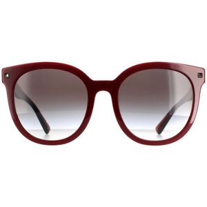 Valentino ronde dames bordeaux grijze gradiënt VA4083 | Sunglasses