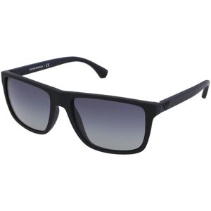 Emporio Armani Zonnebril EA4033 58644L Zwart En Rubberen Blauw Blauw Verloop | Sunglasses