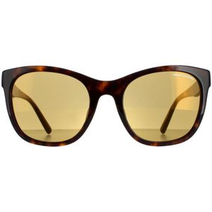 Armani Exchange zonnebril AX4105SF 82135A Glanzende Havana Gold Mirror | Sunglasses