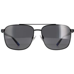 Polo Ralph Lauren Aviator Heren Glimmend Zwart Grijs Gepolariseerde Zonnebril | Sunglasses