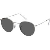 Ray-Ban, Ronde Metalen Zonnebril Grijs, Heren, Maat:50 MM