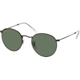 Ray Ban Round Metal RB3447-919931 - Zonnebril - Zwart - Groen G-15 Glas - Medium Maat