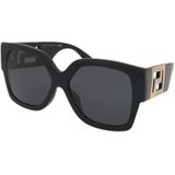 Versace 0VE 4402 Gb1/87 59 - vierkant zonnebrillen, vrouwen, zwart