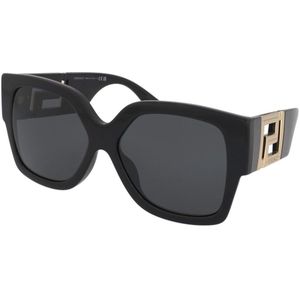 Versace Greca zonnebril , Black , Dames , Maat: 59 MM