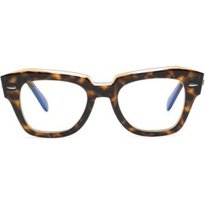 Ray-Ban State Street RB2186 1292BL 49 - computerbrillen, vierkant, unisex, bruin