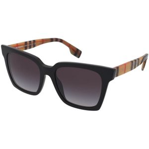 Burberry Zonnebril Be4335 39298G Zwart Grijs Verloop | Sunglasses