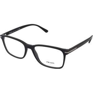 Prada Man PR 14WV 1AB1O11 Optische monturen Acetaat Zwart Transparant Hurken Normaal