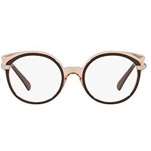 Vogue Vo5381b brilmontuur voor dames, bovenbruin, lichtbruin, demonstratieglazen, Bovenbruin, lichtbruin, demonstratieglazen