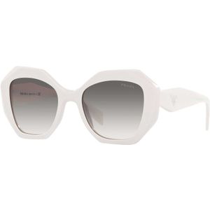 Prada Stijlvolle zonnebril voor vrouwen , White , Dames , Maat: 53 MM