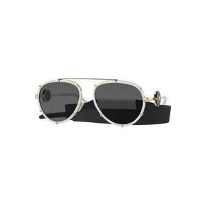 Versace Witte Frame Zonnebril voor Vrouwen , White , Dames , Maat: 61 MM
