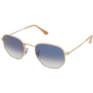 Ray Ban RB 3548 Arista Clear Gradient Blue Hexagonal 51MM