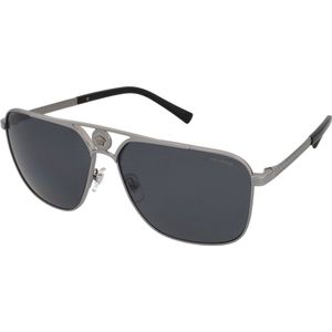 Versace VE2238 100181 gunmetal donkergrijs gepolariseerde zonnebril | Sunglasses