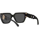 Versace 0VE 4409 Gb1/87 53 - vierkant zonnebrillen, vrouwen, zwart