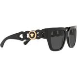 Versace, Accessoires, Dames, Zwart, 53 MM, Ve 4409 Gb 187 Zonnebrillen