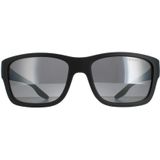 Prada Linea Rossa 0PS 01Ws Ufk07H 59 - rechthoek zonnebrillen, mannen, zwart, polariserend spiegelend