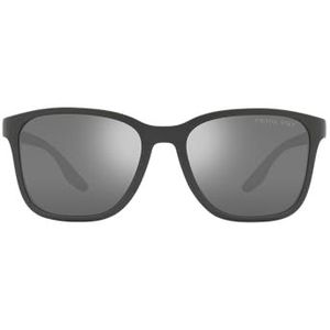 Prada sport zonnebril PS02WS UFK07H grijs rubber donkergrijs zilveren spiegel gepolariseerd | Sunglasses