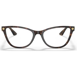 Versace, Accessoires, Dames, Bruin, 54 MM, Ve 3309 108 Optical Frame
