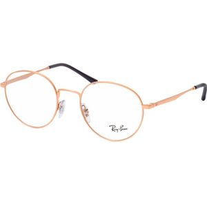 Ray - Ban Unisex RX3681V 3094 Optische monturen Metaal Goud Transparant Pantos Normaal