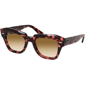 Ray-Ban, Accessoires, Dames, Bruin, 49 MM, Rb 2186 Zonnebril in Roze