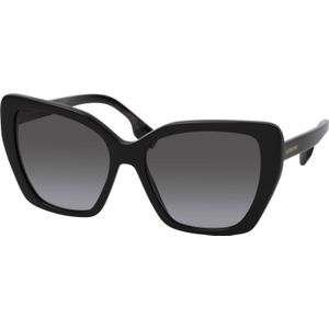 Burberry BE4366 39808G zwart grijs gradiënt zonnebril | Sunglasses