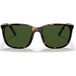 Polo Ralph Lauren PH4185U 500371 glanzende havana donkergroene zonnebril | Sunglasses