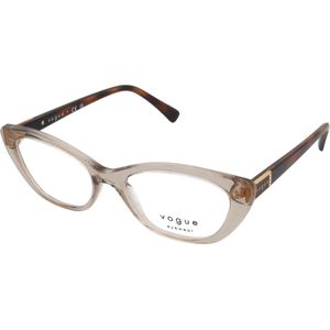 Vogue - Ovalen Montuur - Bril - Zwart - Kunststof