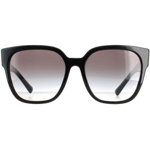 Valentino Vierkant dames zwart grijze gradiënt VA4111 zonnebril | Sunglasses