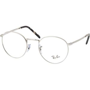 Ray-Ban VISTA RX3637V NEW ROUND Damen-Brille inkl. Gläser Vollrand Panto Metall-Gestell 50mm/21mm/140mm, silber