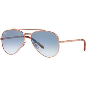 Ray-Ban - RB3625 - Zonnebril - Polished Rose Gold - Blauw Gradient - Metalen Montuur