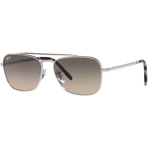 Ray-Ban, Nieuwe Caravan Zonnebril Grijs, unisex, Maat:55 MM