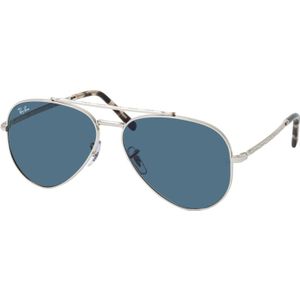 Ray-Ban Zonnebril Aviator Unisex Gepolijst Zilver Blauw RB3625 New Aviator | Sunglasses