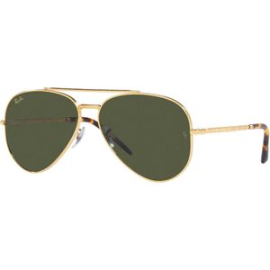 Ray-Ban, Goud Groene Aviator Zonnebril Groen, Heren, Maat:62 MM