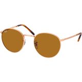 Ray-Ban New Round Rb3637 920233 - rond zonnebrillen, unisex, roos