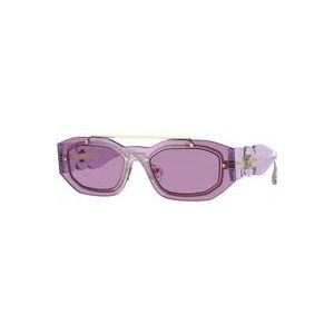 Versace, Paarse Zonnebril VE 2235 Paars, Heren, Maat:51 MM