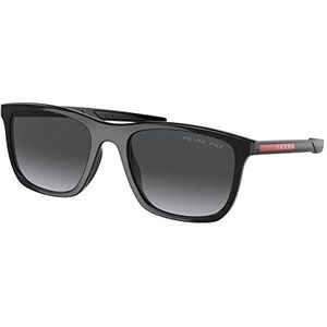 Prada 1AB06G zonnebril voor heren, grijs kleurverloop, eenheidsmaat, Grijze kleurverloop., One Size