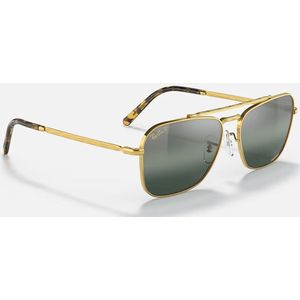 Ray-Ban - 0RB3636 - Zonnebril - Goud - Metaal - Gepolariseerde Glazen