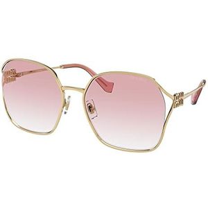 miu miu Zonnebril SMU 52WS goud/roze schaduw 60/19/125 dames goud/roze schaduw, goud/roze schaduw