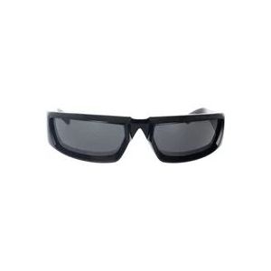 Prada Rechthoekige zonnebril voor vrouwen , Black , Dames , Maat: 63 MM